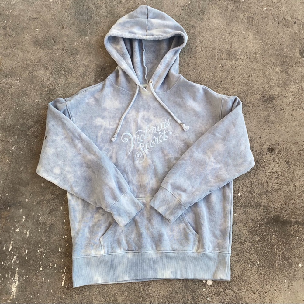 Victoria's Secret Blue Tie-Dye Hoodie - Picture 1 of 7